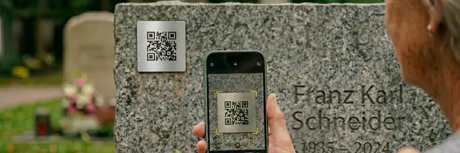 Grabstein Scan